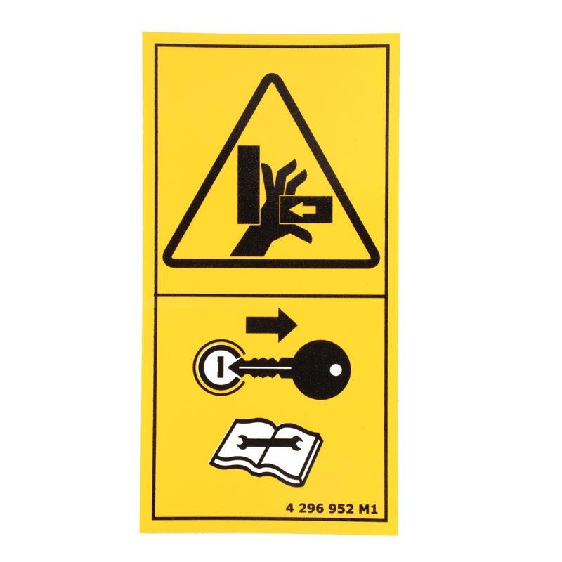 Decal, Safety — MF-4296952M1
