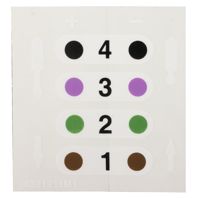 Decal, Hydraulic Controls — MF-4381911M1