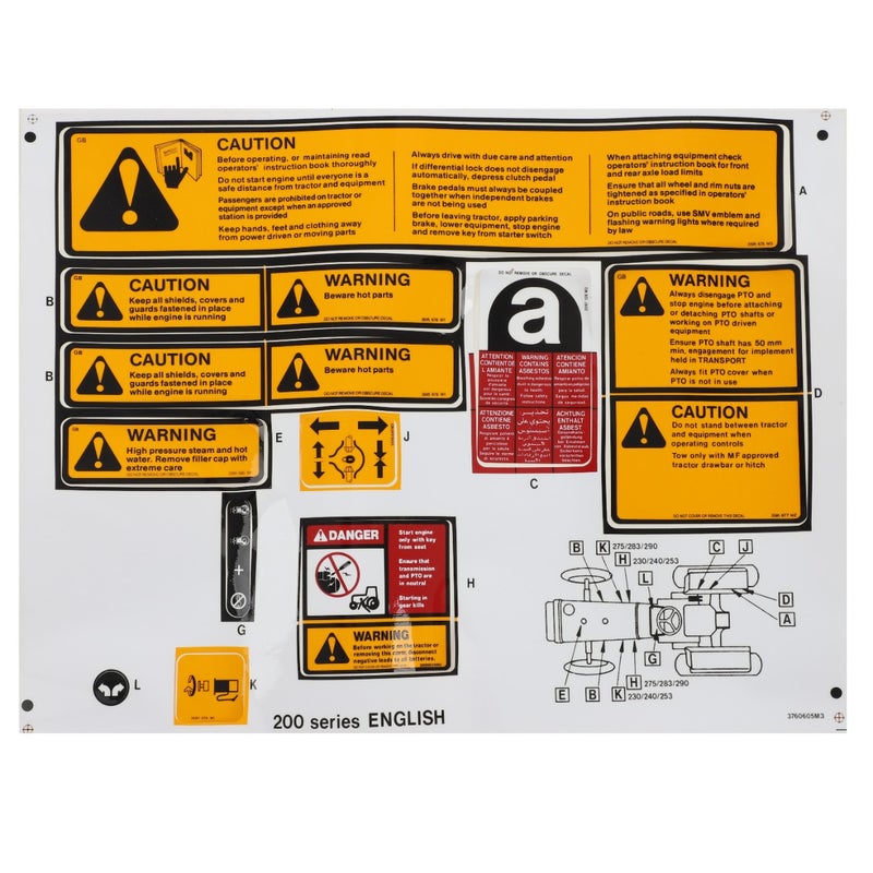 DECAL — MF-3760605M3