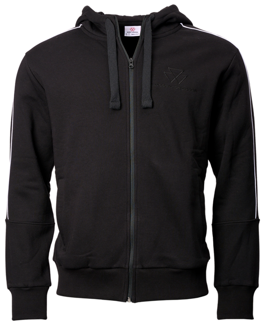 MF Men's Black Hooded Jacket