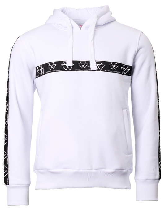MF White Hoodie with Side Pockets
